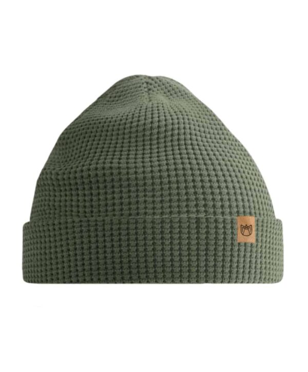 mate waffle muetze beanie gruen