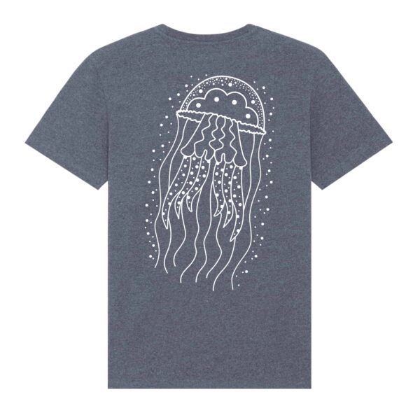 Qualle Premium Shirt Blau_Meliert