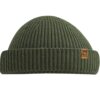 Strick Fisherman Mütze gruen